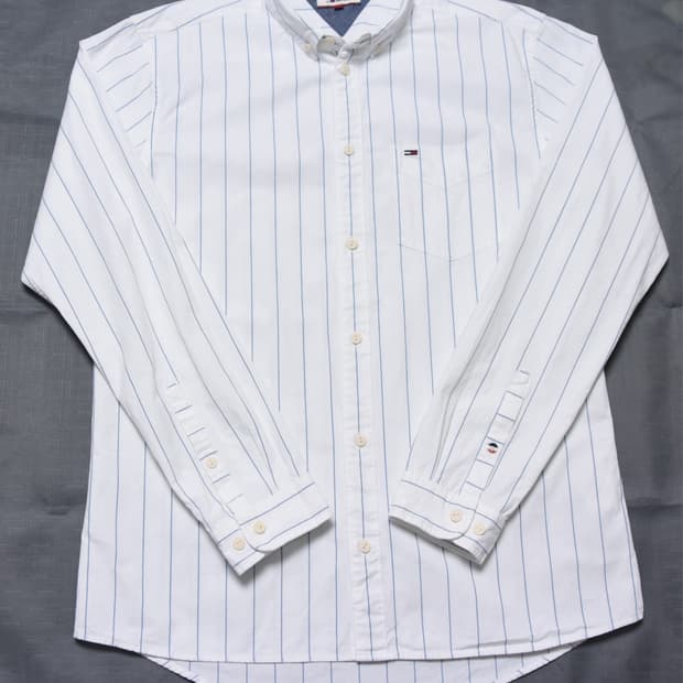 타미힐피거 스트라이프 셔츠 M