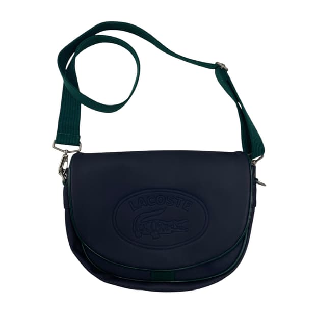 라코스테 반달 네이비 크로스백