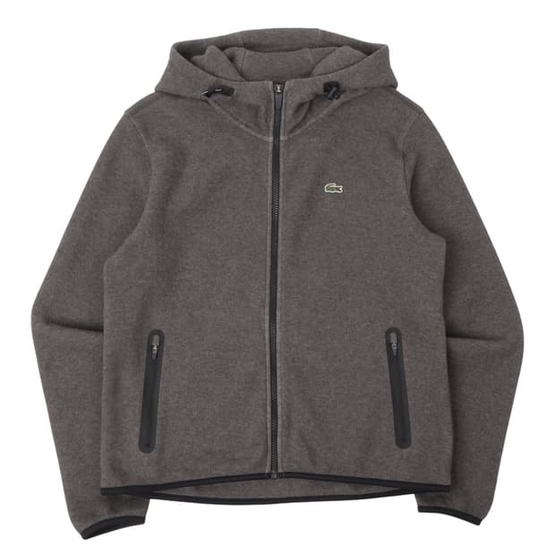 라코스테 스포츠 우먼스 그레이 후드집업