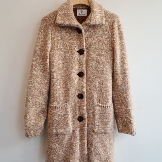 Japan brand 캐시미어100 멜란지 니트 가디건