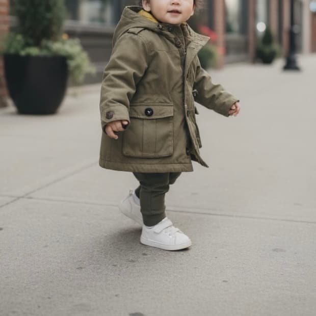 버버리 키즈 누빔 이중 야상 자켓(3세)