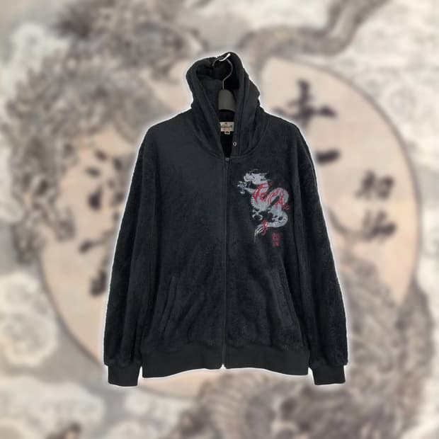 카라쿠리타마시 용 플리스 