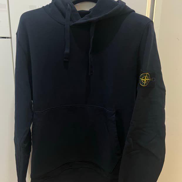 스톤아일랜드 네이비 후드티 L