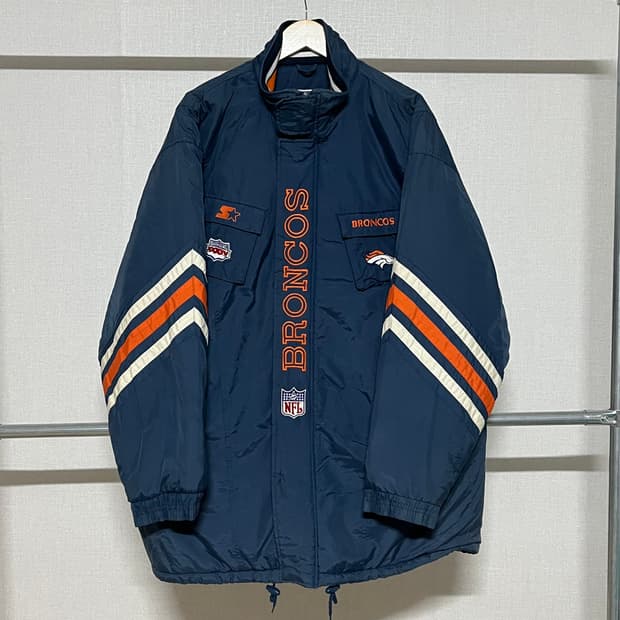 스타터 브롱코스 NFL 올드스쿨 패딩 XL