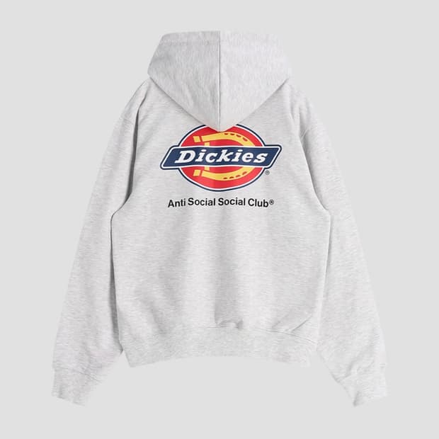 디키즈 X 안티소셜클럽 후드티 회색 새상품