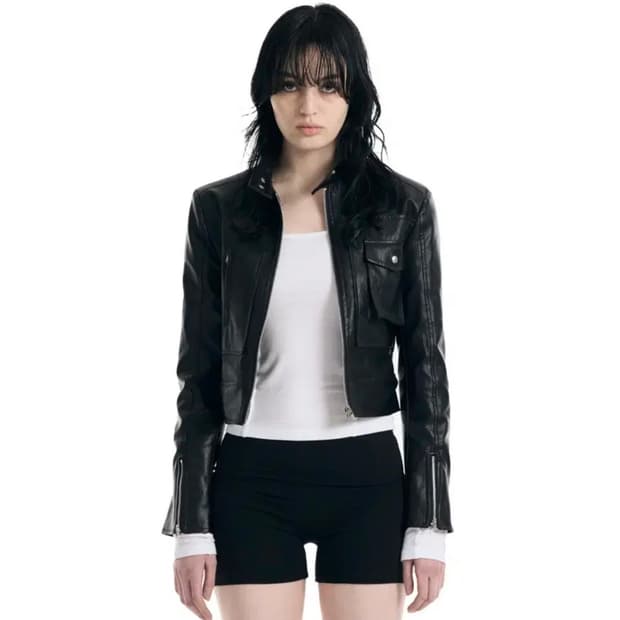 보헤미안서울 patch biker jacket
