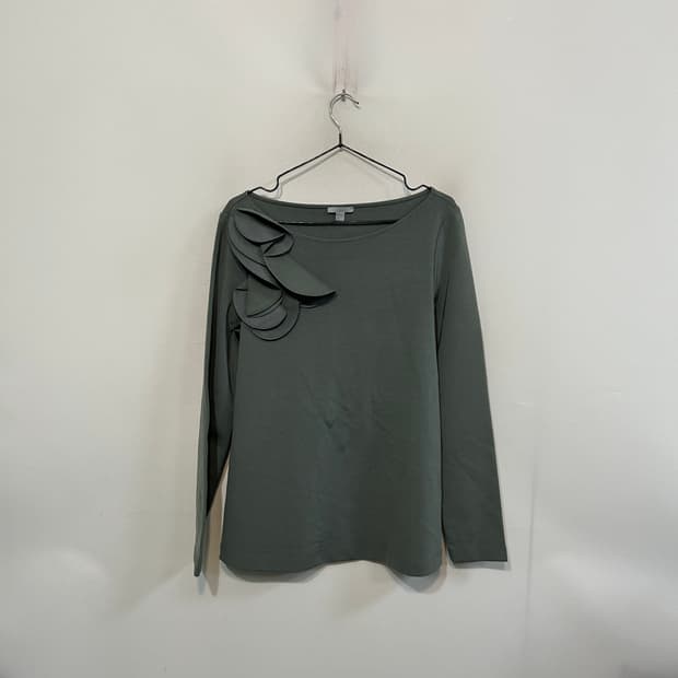 코스 COS 그린 풀오버 티셔츠 M 