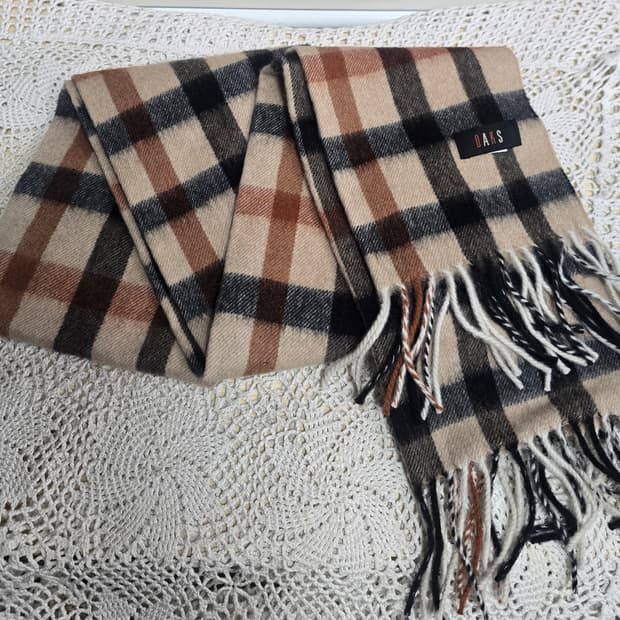 닥스 하우스체크패턴 울.케시미어 머플러 남녀공용