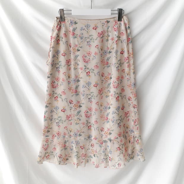 flower frill skirt 