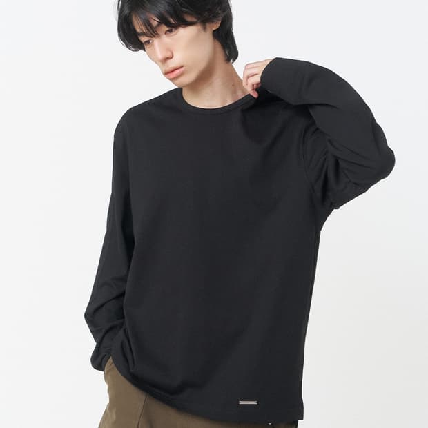 미세키 서울 Basic layered long sleeves BLACK 