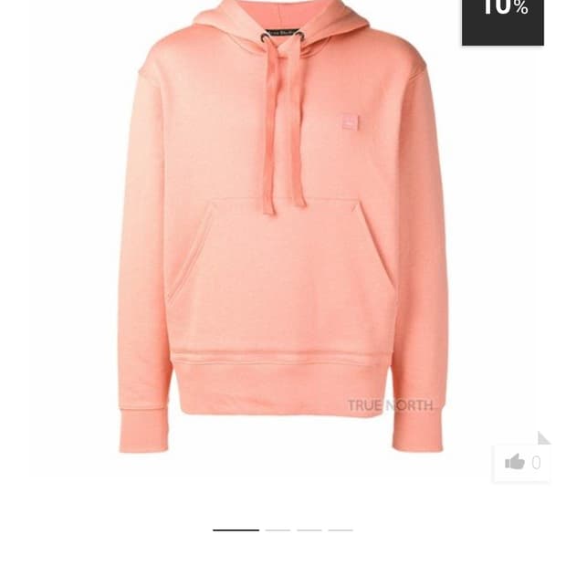 아크네 스튜디오 핑크 후드티 ~66 오버핏