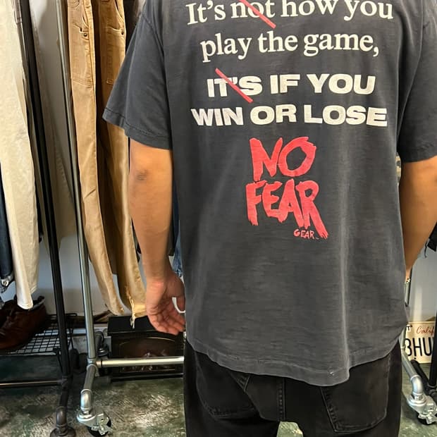 90s [XL] USA No Fear Gear 노피어 싱글스티치 빈티지티