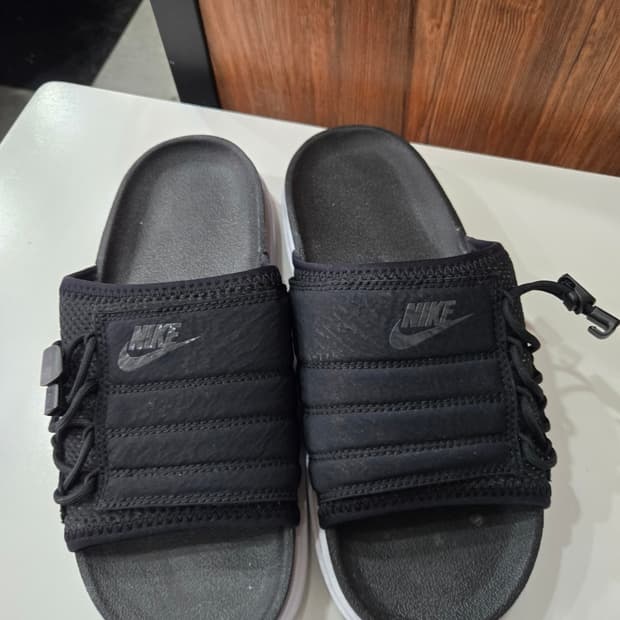 230사이즈)) NIKE 나이키 아수나 슬라이드 블랙 슬리퍼!~