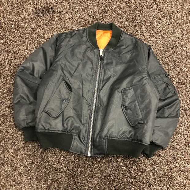 로스코 리버시블 나일론 봄버 MA-1 플라이트 항공 점퍼