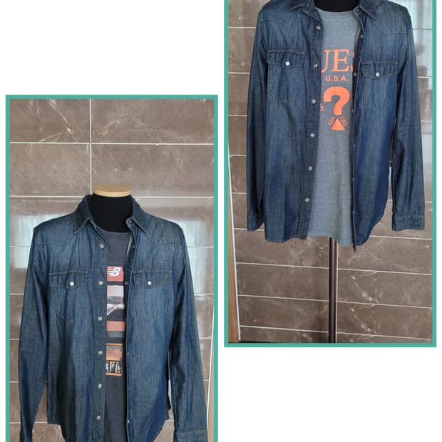 (남성95사이즈) 게스 청남방(봄~초여름)