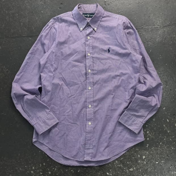 95 폴로 체크 셔츠 