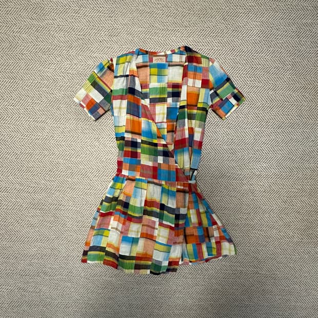 BEAMS BOY patchwork dress