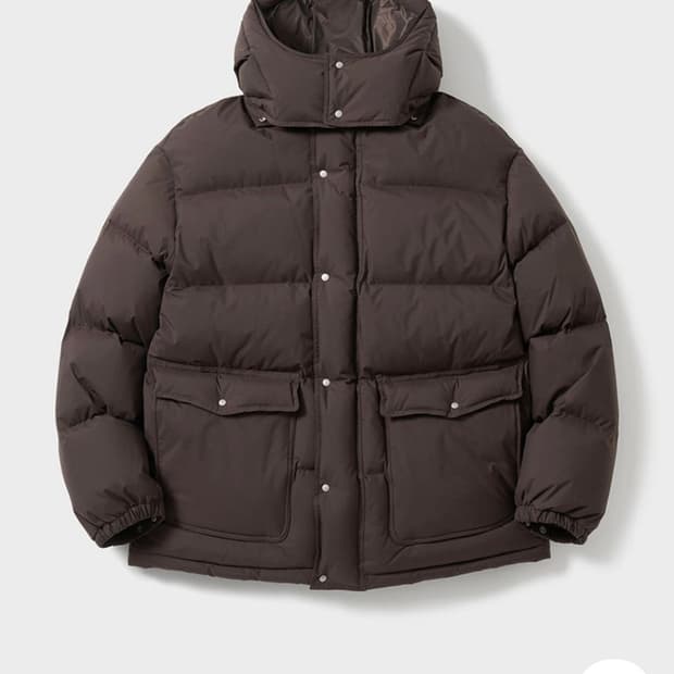 포터리 러스틱 푸퍼 구스 다운 패딩 브라운 1