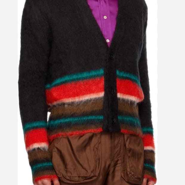 에드워드커밍 스트라이프 모헤어 가디건 (2size)