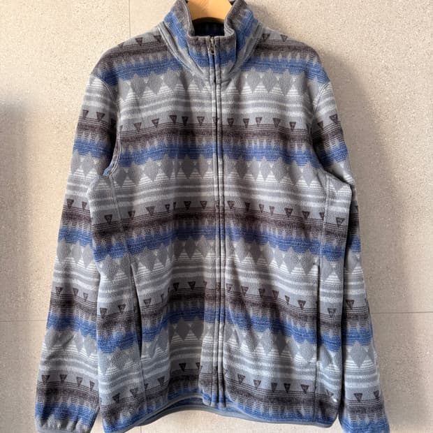 유니클로 남자 후리스 집업 플리스 자켓 그레이