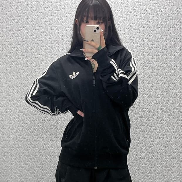 아디다스 빈티지 캐주얼 스포티 파이어버드 져지 집업 110 C10614