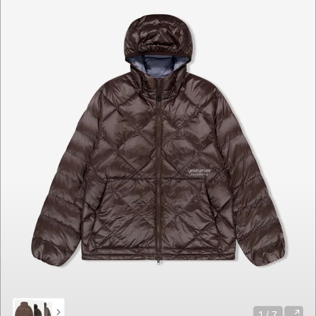 Wafer Goose Down Jacket Brown