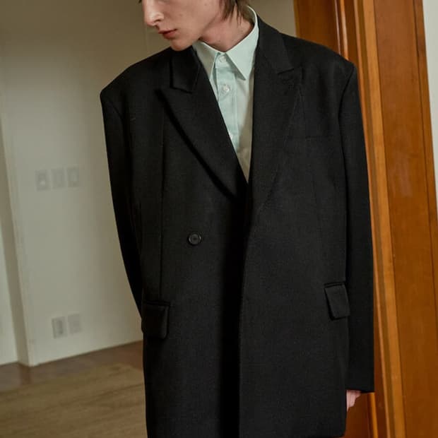 Stu 다이애그널 더블 블레이저 S사이즈