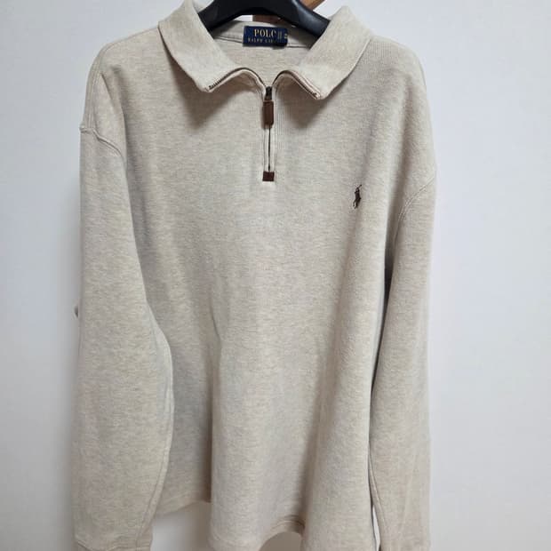 (정품)폴로 랄프로렌 하프집업 니트 오트밀  L(105)