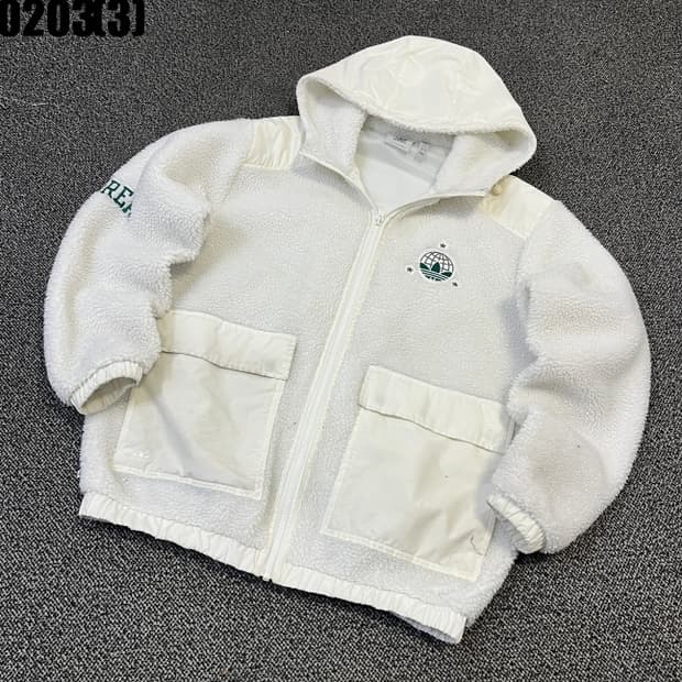 아디다스 플리스 후드 자켓