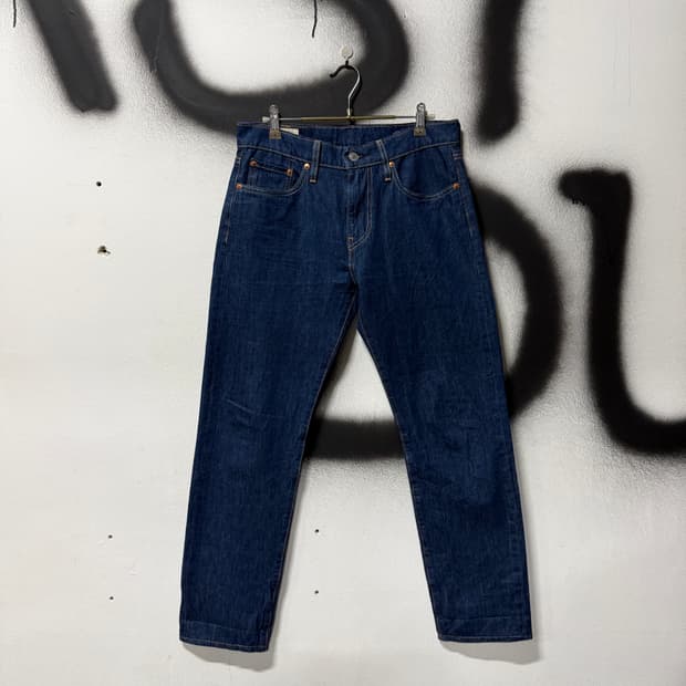 리바이스 오리지널 프리미엄 502 레더탭 데님 팬츠