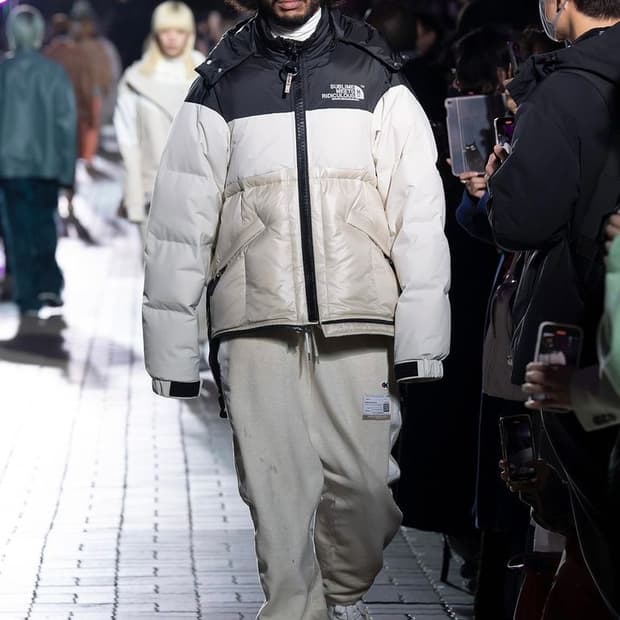 메종 미하라 야스히로 레이어드 다운 패딩