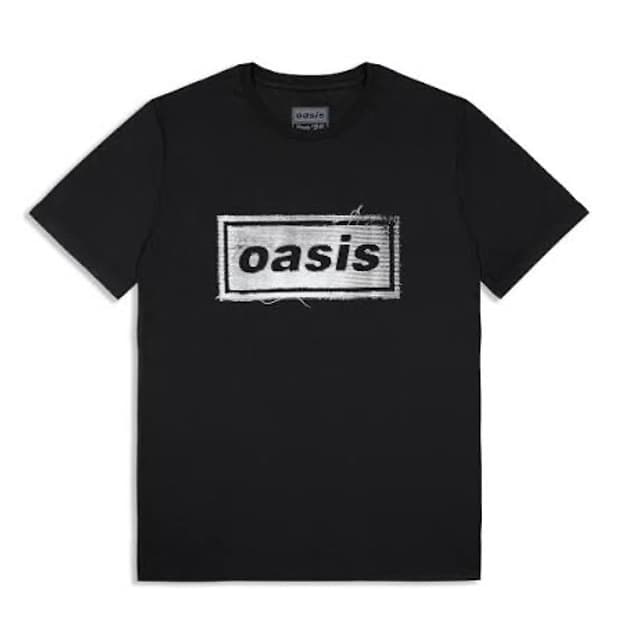 공식 오아시스 라이브25 로고 티셔츠