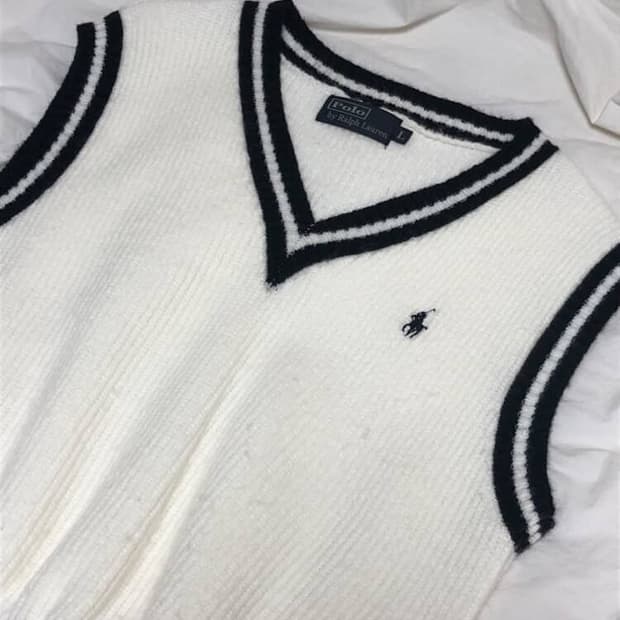 폴로 베스트 니트 (리폼제품)