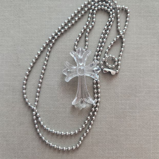 크롬하츠 아오야마 20주년 실리콘 목걸이 클리어