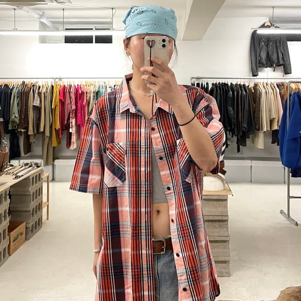 LEVI'S check shirts (2XL) 리바이스 체크 워크셔츠