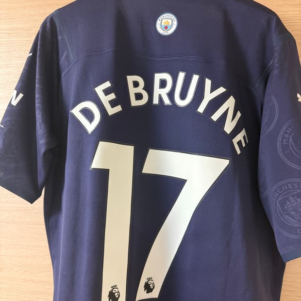 정품)맨시티 맨체스터시티 21/22 서드 어센틱 케빈 더브라위너 유니폼