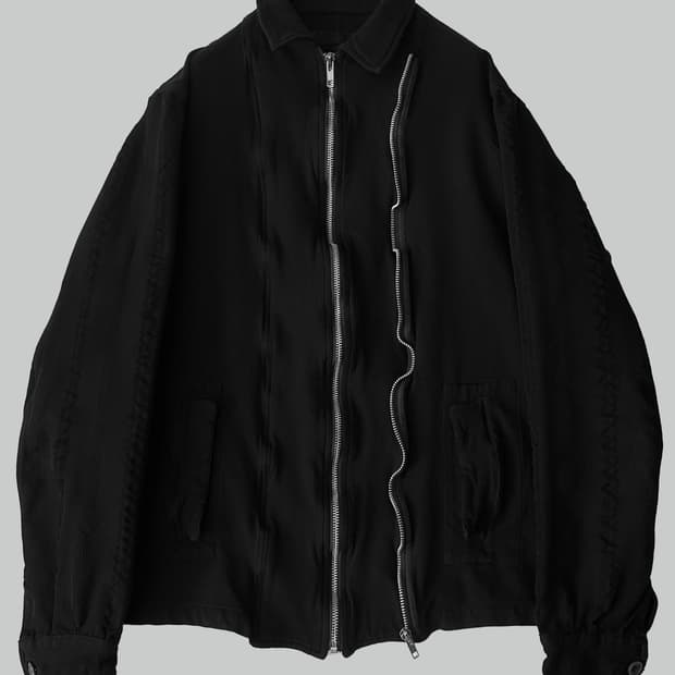 꼼데 가르송 셔츠 축윤 폴리 자켓