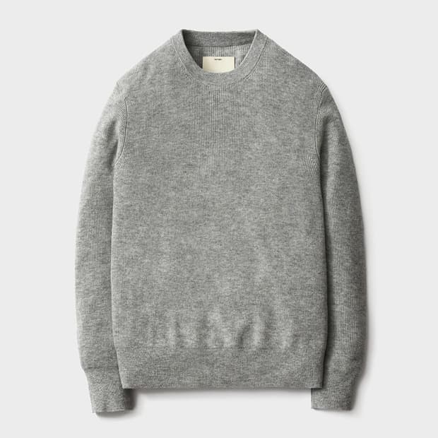 포터리 베이비캐시미어 크루넥 니트 멜란지그레이 3사이즈