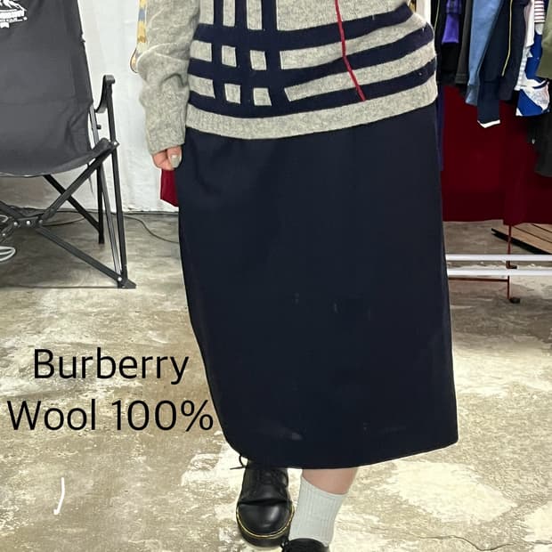 Burberry 버버리 울 100% 스커트 26인치