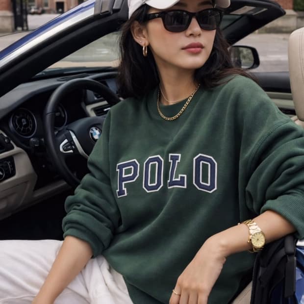 폴로 랄프로렌 POLO 아치 로고 스웻셔츠 (딥그린)