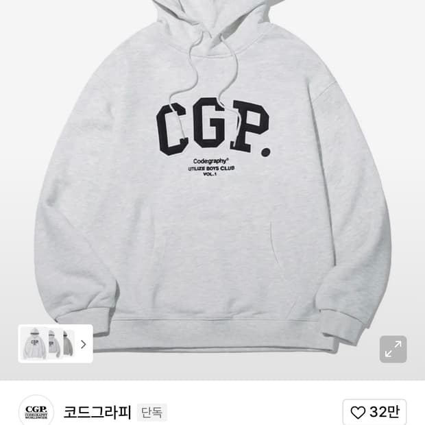 코드그라피 후드티