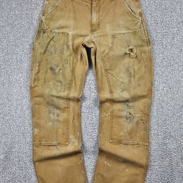 칼하트 덕 캔버스 더블니 카펜터 워크 팬츠 (32 X 32)/ 10169