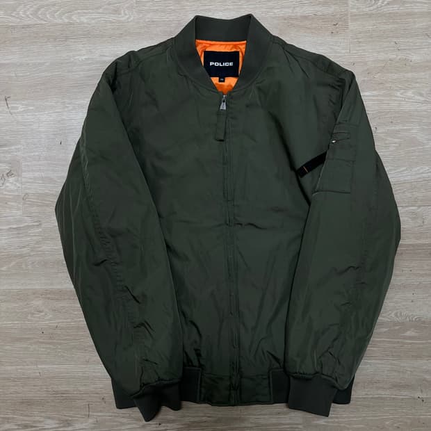폴리스 포켓 MA-1 항공점퍼 봄버자켓 [카키] L/100