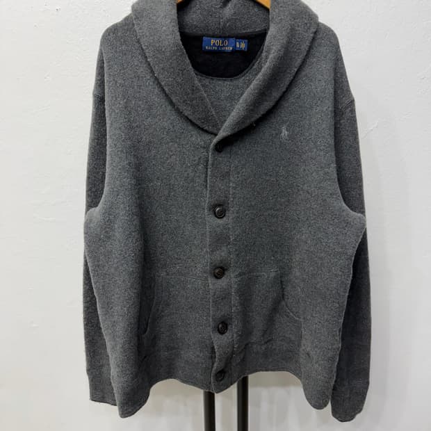 정품) 폴로랄프로렌 남성 그레이 가디건 XL 