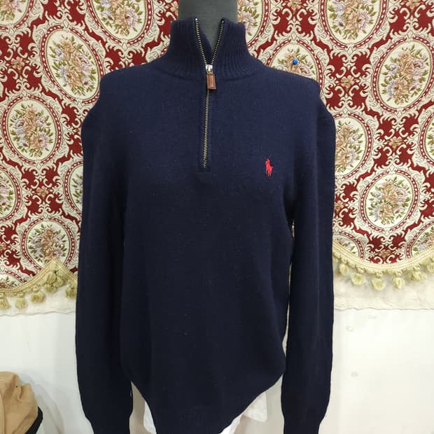 폴로 랄프로렌 램스울 반집업 니트
​

