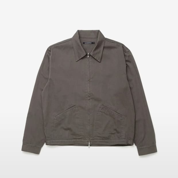 해칭룸 Plain Blouson Mud Brown 4