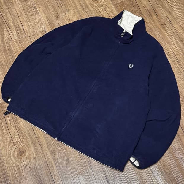 프레드페리 네이비 아이보리 리버시블 자켓