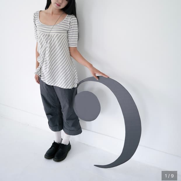 인앤양인하모니 Yuu top, grey