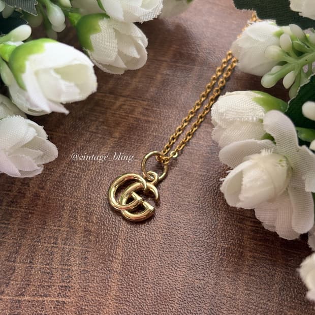 구찌 심플 로고 목걸이