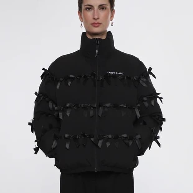 [XS,M]샌디리앙 26ss PRESENT 푸퍼 패딩/블랙